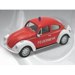 WELLY 1:43 SECURITY VOLKSWAGEN BEETLE - FEUERWEHR - 1