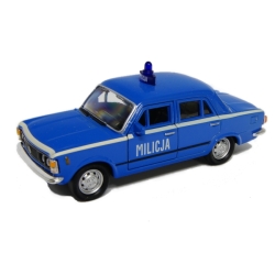 WELLY 1:39 FIAT 125P MILICJA - niebieski - 1