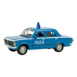 Welly 1:39 FIAT 125P MILICJA - niebieski - 2