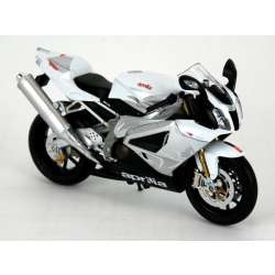 WELLY 1:10 Motocykl Aprilia RSV 1000R  biało-srebrny (62808) - 2