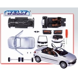 WELLY  1:24 PEUGEOT 206 CC - KIT DO SKŁADANIA - 1