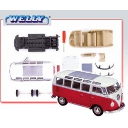 WELLY 1:24 VW-VOLKSWAGEN  MICROBUS - KIT DO SKŁADANIA - 1