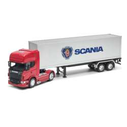 Welly TRUCK 1:32 Scania V8 R730 czerw.kabina, srebrna na (130-32671) - 1