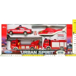 WELLY ZESTAW POJAZDÓW METALOWYCH - STRAŻ - 2
