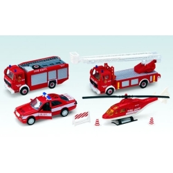 WELLY ZESTAW POJAZDÓW METALOWYCH - STRAŻ - 1