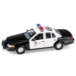 WELLY 1:24 FORD CROWN VICTORIA POLICE  CZARNO-BIAŁY - 1