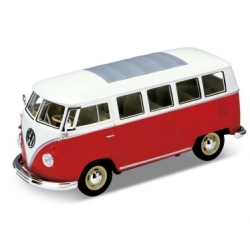 WELLY 1:24 VOLKSWAGEN T1 BUS 1963 CZERWONY - 1