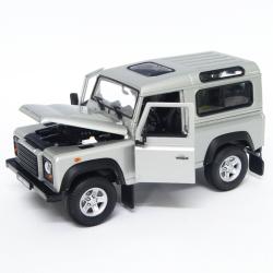 WELLY 1:24 Land Rover Defender  srebrny - 2