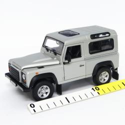 WELLY 1:24 Land Rover Defender  srebrny - 3