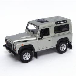 WELLY 1:24 Land Rover Defender  srebrny - 1