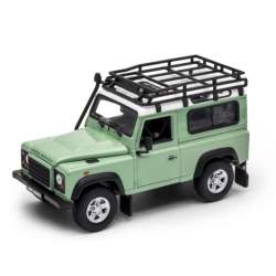 WELLY 1:24 Land Rover Defender z kratką na dachu zielony - 1
