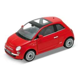 WELLY 1:24 FIAT 500 2007  czerwony - 1