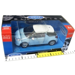 WELLY 1:24 CITROEN DS3 BŁĘKITNY - 3