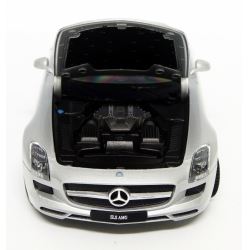 WELLY 1:24 MERCEDES BENZ SLS AMG   SREBRNY - 3