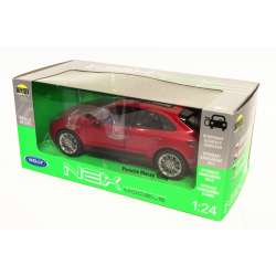 WELLY 1:24 Porsche Macan Turbo  malinowy metalik ciemny - 4