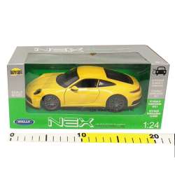 Welly 1:24 Porsche 911 Carrera 4s -żółty - 3