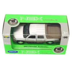 Welly 1:34 Chevrolet AVALANCHE 2002 -srebrny - 1