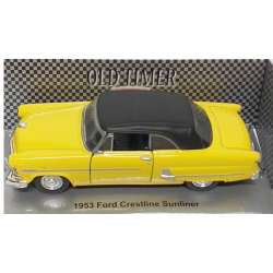 Welly 1:34 Ford Crestline Sunliner 1953 soft top -żółty - 2