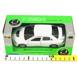 WELLY 1:34 Mitsubishi Lancer Evolution VIII - biały - 2