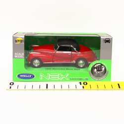 Welly 1:34 Mercedes 300S '55 Soft-top  czerwony - 2