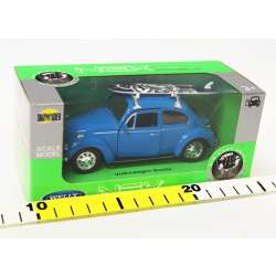 Welly 1:34 Volkswagen Beetle z deską surfingową-niebiesk - 2