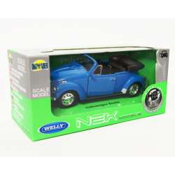 Welly 1:34 Volkswagen Beetle cabrio - niebieski - 1