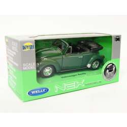 Welly 1:34 Volkswagen Beetle cabrio - zielony - 1
