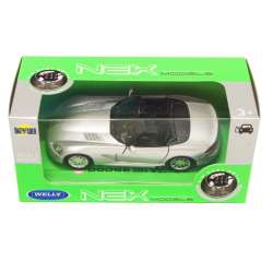 Welly 1:34 Dodge Viper cabrio 2003 - srebrny - 1