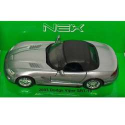 Welly 1:34 Dodge Viper SRT-10 Soft Top 2003 - srebrny - 1