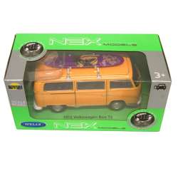 Welly 1:34 VW Volkswagen T2 bus z deską surfingową-pomar - 2