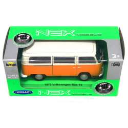 Welly 1:34 VW Volkswagen BUS T2'72 żółty z białym dachem - 1