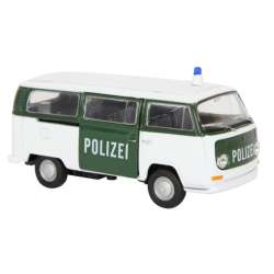Welly 1:34 Volkswagen Bus T2 Polizei 1972 biało-zielony - 1