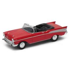 Welly 1:34 Chevrolet BEL AIR '57 cabrio -czerwony - 1