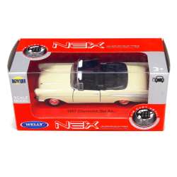 Welly 1:34 Chevrolet BEL AIR '57 cabrio -kremowy - 1