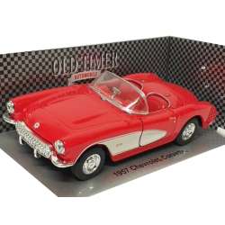 Welly 1:34 Chevrolet 1957 Corvette Cabrio -czerwony - 1