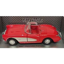 Welly 1:34 Chevrolet 1957 Corvette Cabrio -czerwony - 2