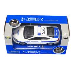 Welly 1:34 Peugeot 407 POLICE -biały - 1