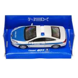 Welly 1:34 Peugeot 407 POLIZEI -srebrny - 1