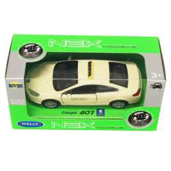 Welly 1:34 Peugeot 407 TAXI - kremowy - 1