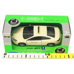 Welly 1:34 Peugeot 407 TAXI - kremowy - 2