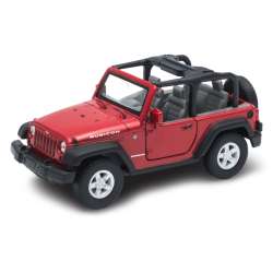 Welly 1:34 Jeep Wrangler Rubicon cabrio - czerwony - 1