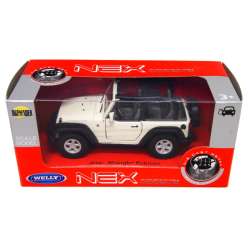 Welly 1:34 Jeep Wrangler Rubicon cabrio - kremowy - 1