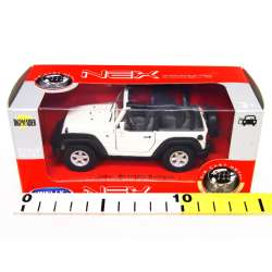 Welly 1:34 Jeep Wrangler Rubicon cabrio - kremowy - 2