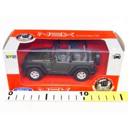 Welly 1:34 Jeep Wrangler Rubicon cabrio - ciemna zieleń - 2