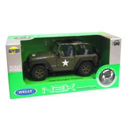 Welly 1:34 Jeep Wrangler Rubicon - wojskowy - 1