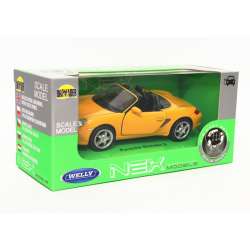 Welly 1:34 Porsche Boxster S cabriolet -żółty - 1