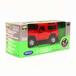 Welly 1:34 Land Rover Defender czerwony - 2