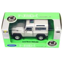 WELLY 1:34 Land Rover Defender srebrny - 2