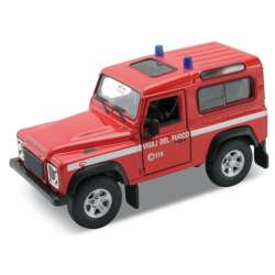 Welly 1:34 Land Rover Defender włoska straż -czerwony - 1