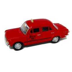 WELLY 1:39 FIAT 125P TAXI - czerwony - 1